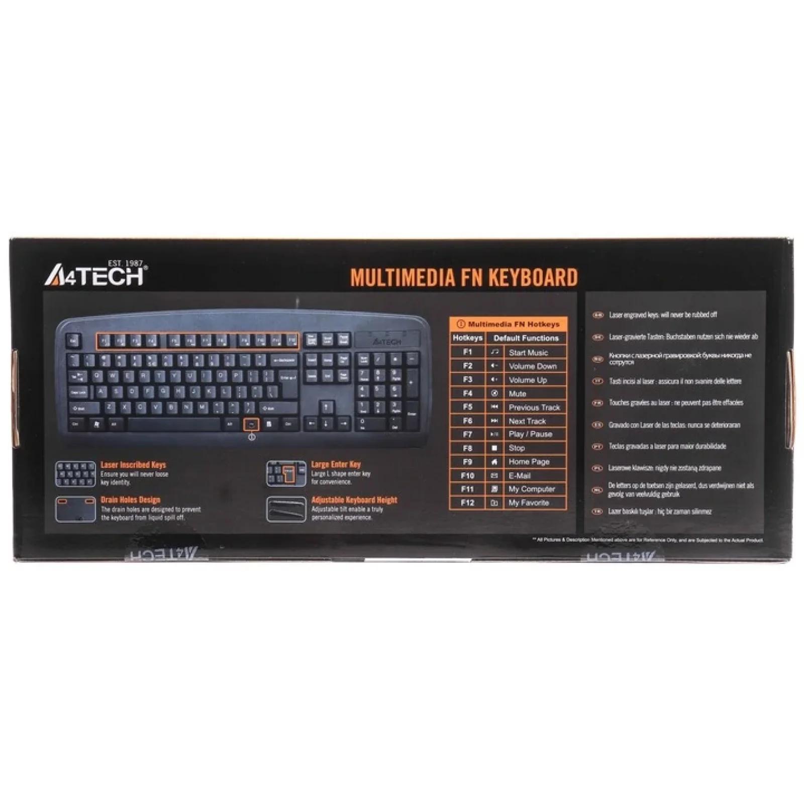 Клавіатура A4Tech KB-720 Black USB, KB-720 USB (Black) UA