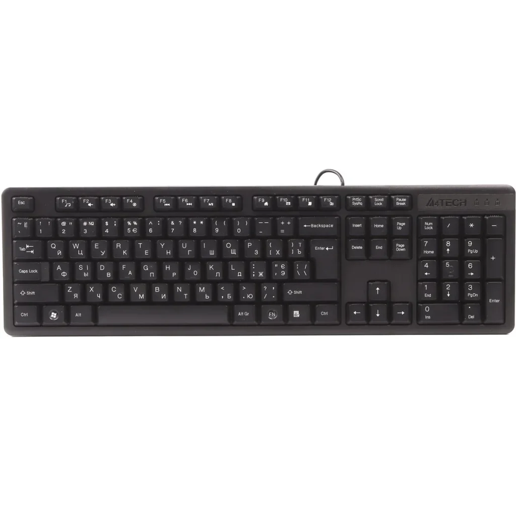 Клавіатура A4Tech KK-3 Black USB, KK-3 USB Black UA