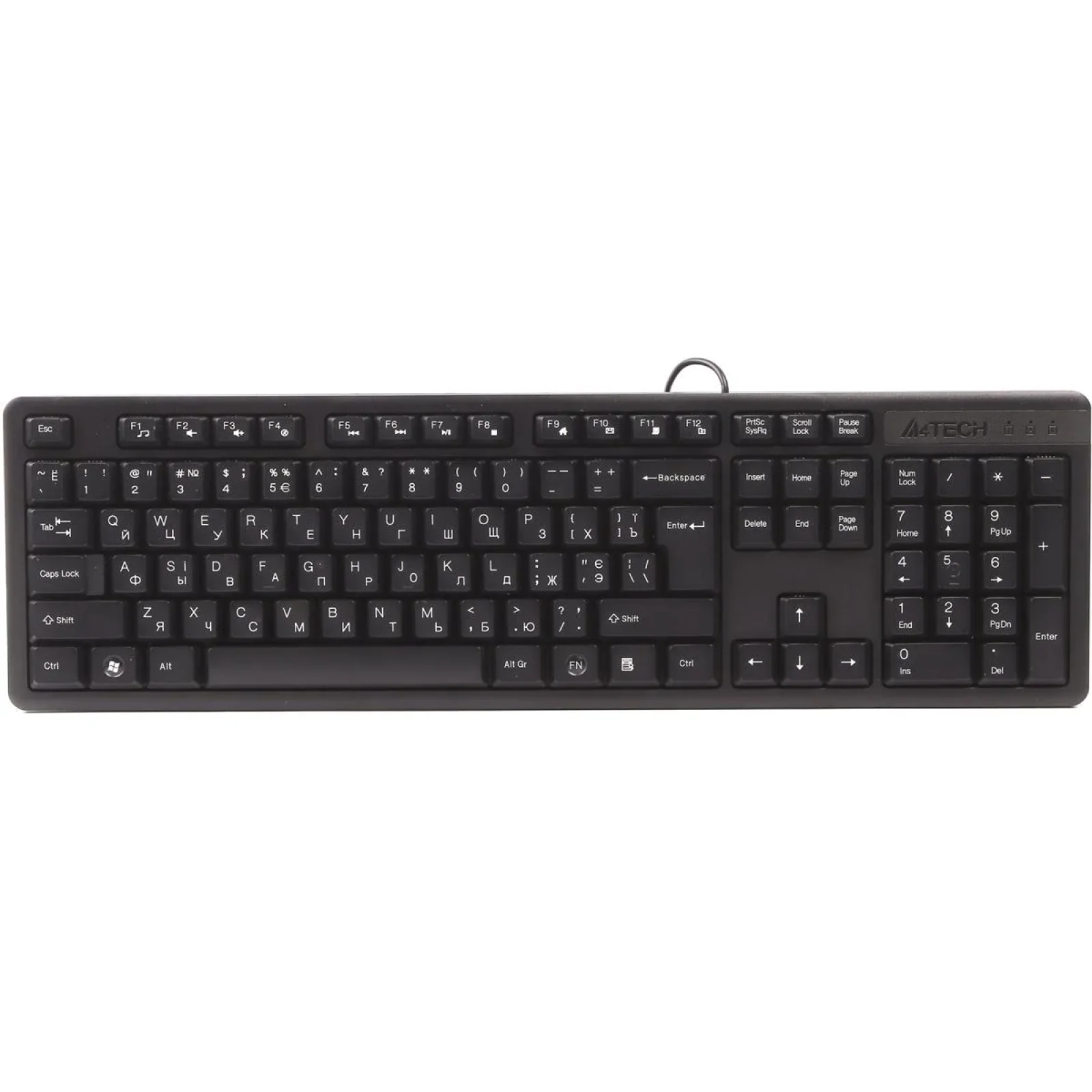 Клавиатура A4Tech KK-3 Black USB, KK-3 USB Black UA