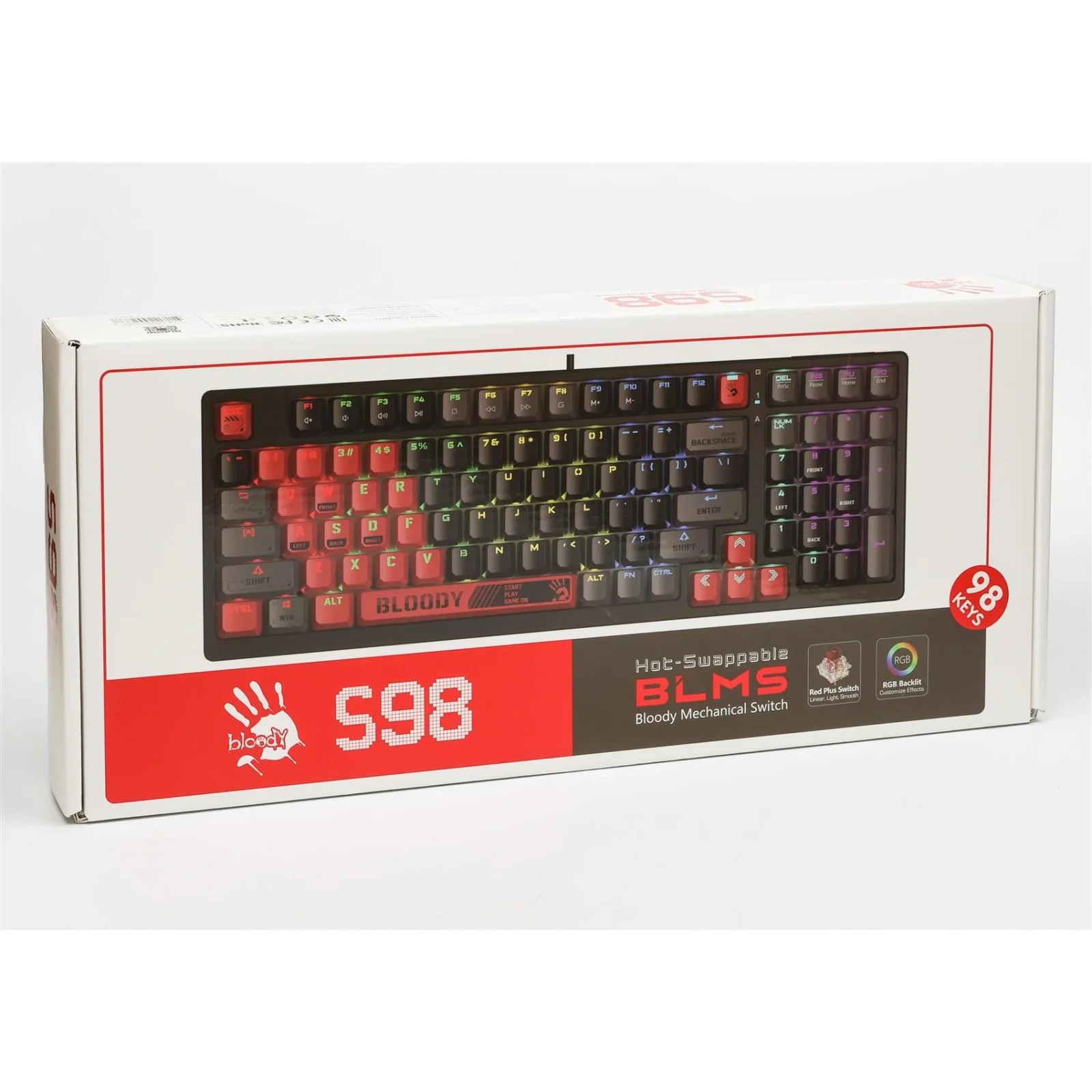 Клавиатура A4Tech S98 Bloody Sports Red, S98 Bloody (Sports Red) UA
