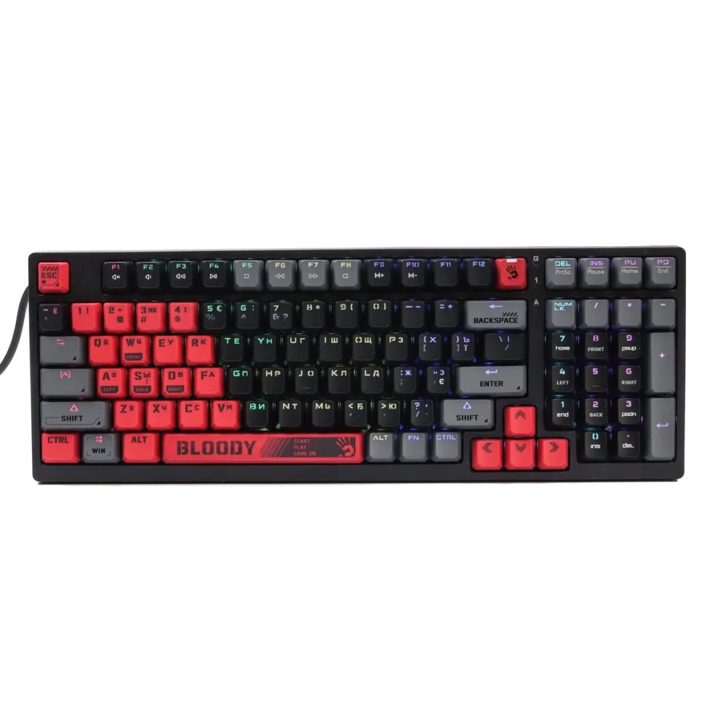 Клавіатура A4Tech S98 Bloody Sports Red, S98 Bloody (Sports Red) UA