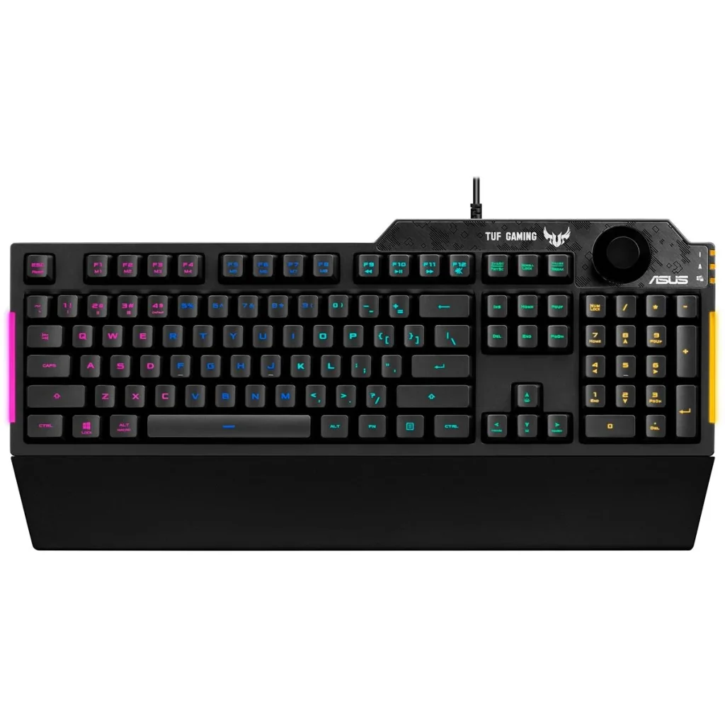 Клавиатура Asus TUF Gaming K1 USB Black UKR (90MP01X0-BKMA00) UA