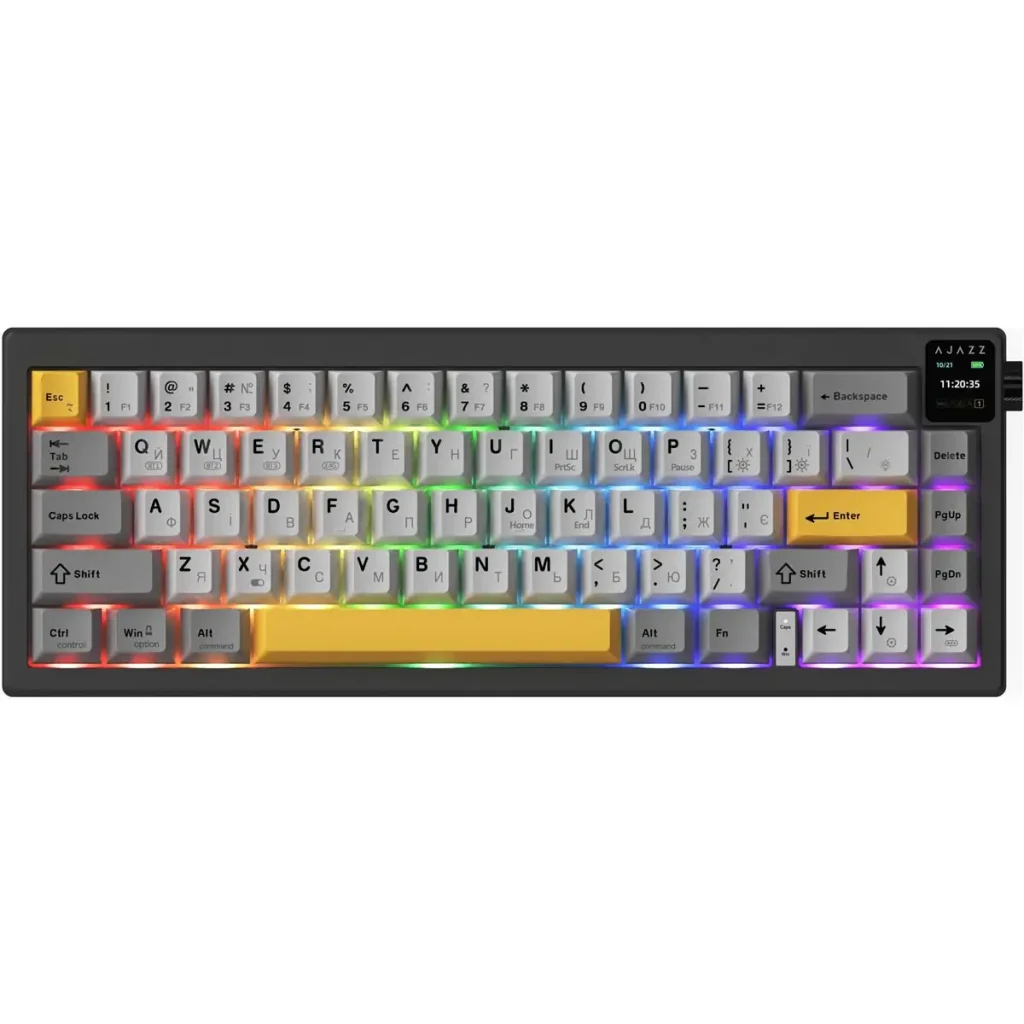 Клавиатура беспроводная Ajazz AK650 Flying Fish Switch Black (AK650-FF-BGY) UA