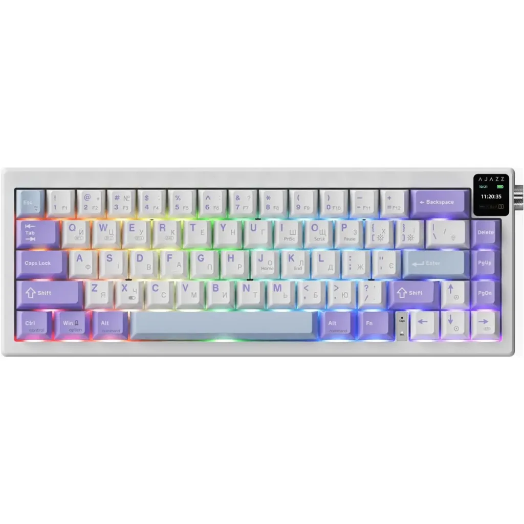 Клавиатура беспроводная Ajazz AK650 Flying Fish Switch Purple (AK650-FF-PWB) UA