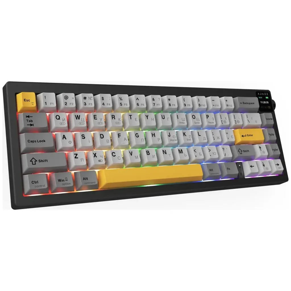 Клавиатура беспроводная Ajazz AK650 Flying Fish Switch Black (AK650-FF-BGY) UA
