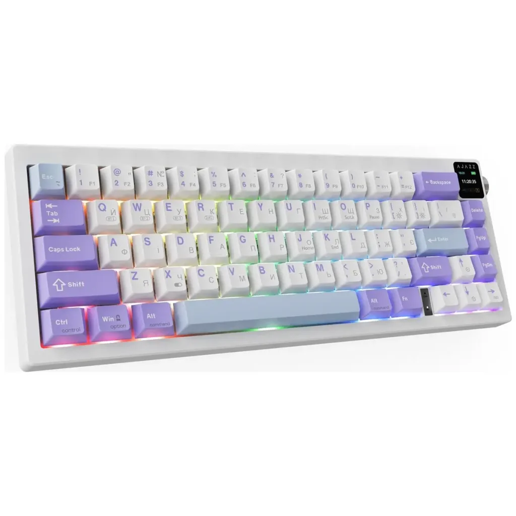 Клавиатура беспроводная Ajazz AK650 Flying Fish Switch Purple (AK650-FF-PWB) UA
