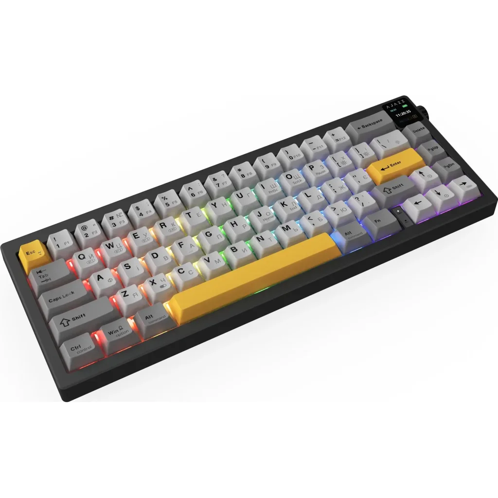 Клавиатура беспроводная Ajazz AK650 Flying Fish Switch Black (AK650-FF-BGY) UA