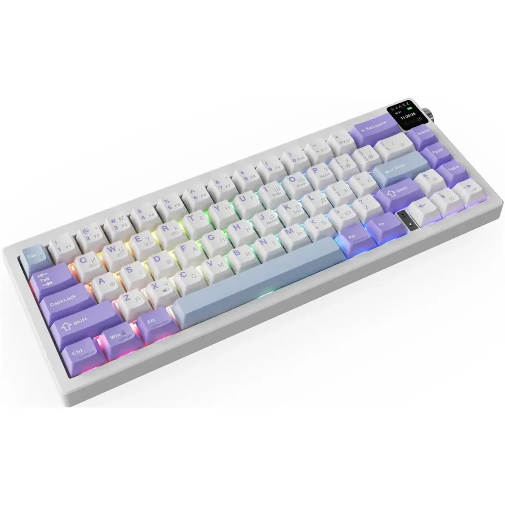Клавиатура беспроводная Ajazz AK650 Flying Fish Switch Purple (AK650-FF-PWB) UA