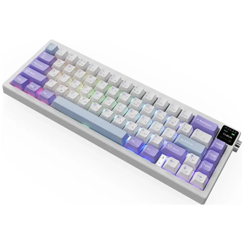 Клавиатура беспроводная Ajazz AK650 Flying Fish Switch Purple (AK650-FF-PWB) UA
