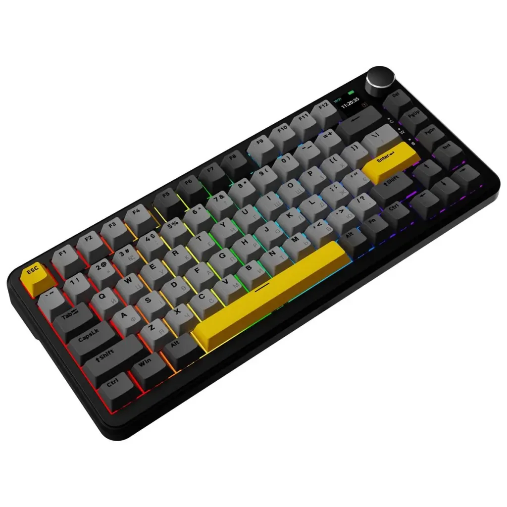 Клавиатура беспроводная Ajazz AK820 MAX Magnetic Switches Black (AK820MAX-M-BGY) UA