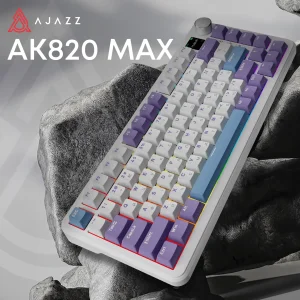 Клавиатура беспроводная Ajazz AK820 MAX Magnetic Switches Purple (AK820MAX-M-PWB) UA