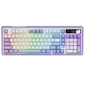 Клавиатура беспроводная Ajazz AK980 Clear Sky Switch Purple (AK980-CS-PWB) UA