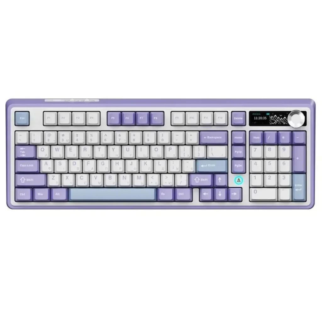 Клавиатура беспроводная Ajazz AK980 Clear Sky Switch Purple (AK980-CS-PWB) UA