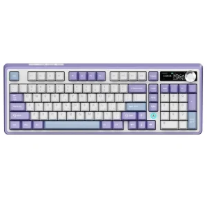 Клавиатура беспроводная Ajazz AK980 Clear Sky Switch Purple (AK980-CS-PWB) UA