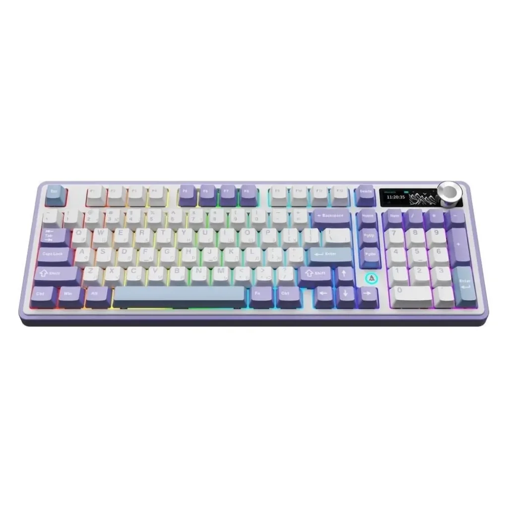 Клавиатура беспроводная Ajazz AK980 Clear Sky Switch Purple (AK980-CS-PWB) UA