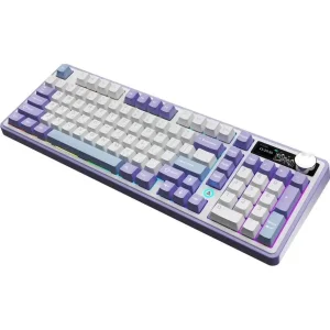 Клавиатура беспроводная Ajazz AK980 Clear Sky Switch Purple (AK980-CS-PWB) UA