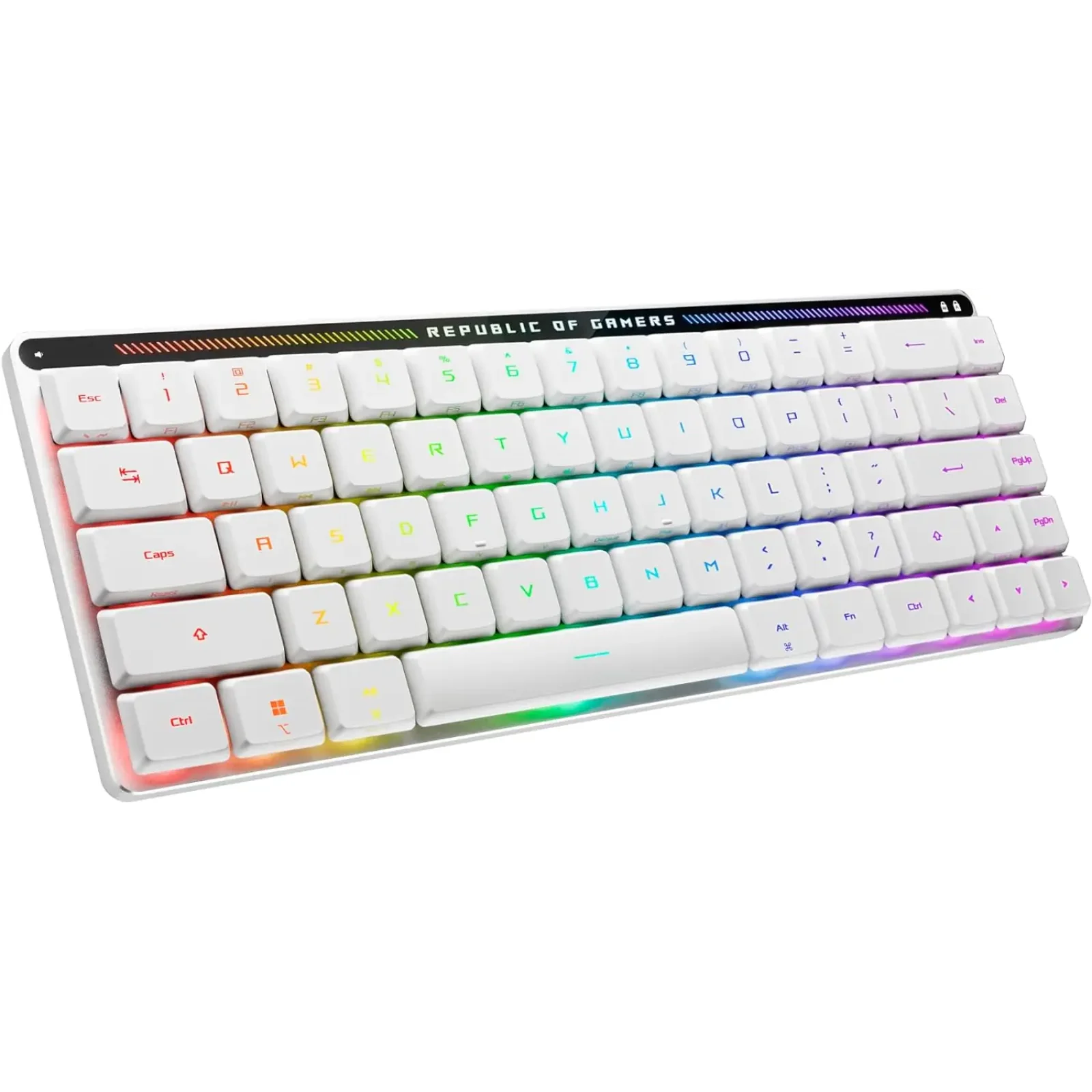 Клавіатура бездротова Asus ROG Falchion RGB WL BT White (90MP03EC-BKMA10) UA