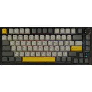 Клавіатура бездротова Epomaker AK820 Pro 75% Gift Switch Hot-Swap (2.4G/BT/USB) LCD Screen RGB UA Black (AK820-PRO-B-G) UA