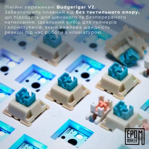 Клавіатура бездротова Epomaker EK68 65% Budgerigar V2 Switch Hot-Swap (2.4G/BT/USB) RGB UA Black (EK68-B-BV2) UA