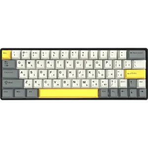 Клавиатура беспроводная Epomaker EP64 60% Mulan Switch Hot-Swap (2.4G/BT/USB) RGB UA Black (EP64-B-M) UA