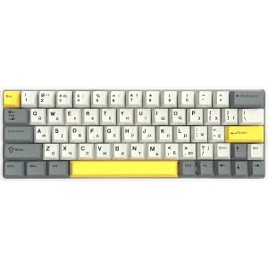 Клавиатура беспроводная Epomaker EP64 60% Mulan Switch Hot-Swap (2.4G/BT/USB) RGB UA White (EP64-W-M) UA