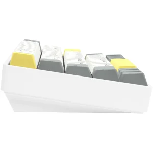 Клавіатура бездротова Epomaker EP64 60% Mulan Switch Hot-Swap (2.4G/BT/USB) RGB UA White (EP64-W-M) UA