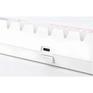 Клавіатура бездротова Epomaker EP64 60% Mulan Switch Hot-Swap (2.4G/BT/USB) RGB UA White (EP64-W-M) UA