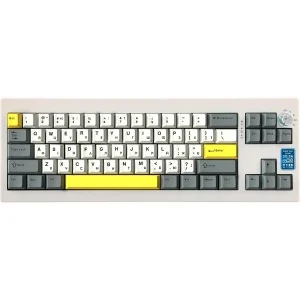 Клавиатура беспроводная Epomaker Shadow-X 70% Mulan Switch Hot-Swap (2.4G/BT/USB) LCD Screen RGB UA White (SHX-W-M) UA