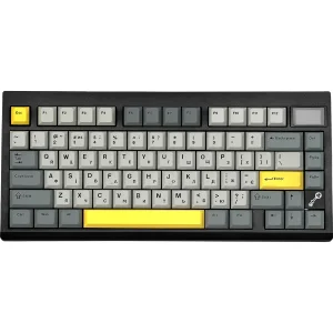 Клавіатура бездротова Epomaker TH80 Pro V2 75% Sea Salt Silent Switch Hot-Swap (2.4G/BT/USB) LCD Screen RGB UA Black (TH80-PROV2-B-SS) UA