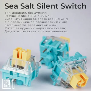 Клавиатура беспроводная Epomaker TH80 Pro V2 75% Sea Salt Silent Switch Hot-Swap (2.4G/BT/USB) LCD Screen RGB UA Black (TH80-PROV2-B-SS) UA