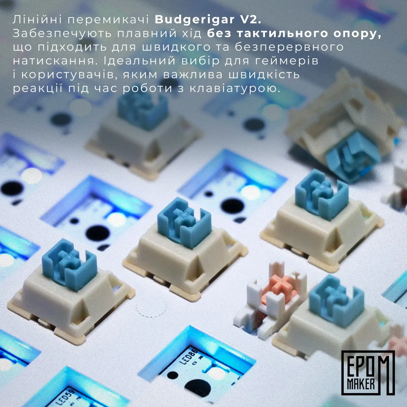 Клавиатура беспроводная Epomaker TH80 SE 75% Budgerigar V2 Switch Hot-Swap (2.4G/BT/USB) RGB UA Black (TH80-SE-B-BV2) UA