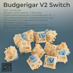 Клавиатура беспроводная Epomaker TH80 SE 75% Budgerigar V2 Switch Hot-Swap (2.4G/BT/USB) RGB UA Black (TH80-SE-B-BV2) UA