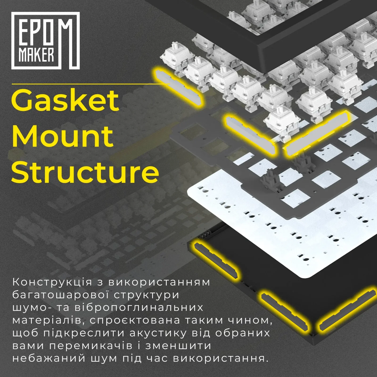Клавиатура беспроводная Epomaker TH80 SE 75% Budgerigar V2 Switch Hot-Swap (2.4G/BT/USB) RGB UA Black (TH80-SE-B-BV2) UA