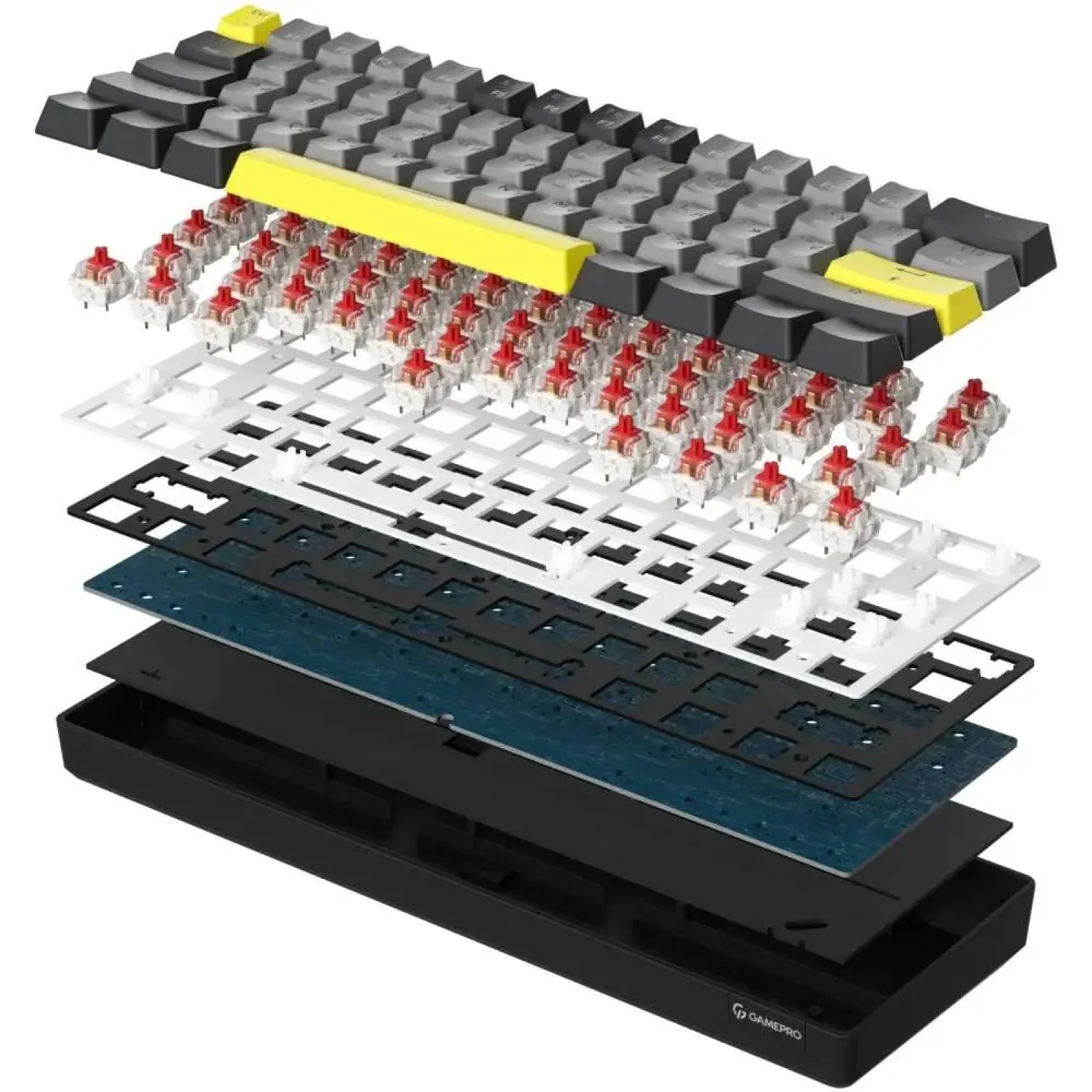 Клавіатура бездротова GamePro MK130G Pro Outemu Red Switch Hot-Swap RGB Black UA