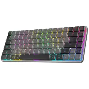 Клавиатура беспроводная GamePro MK230R Red Swich Low Profile RGB Wireless/Bluetooth Dark Gray UA
