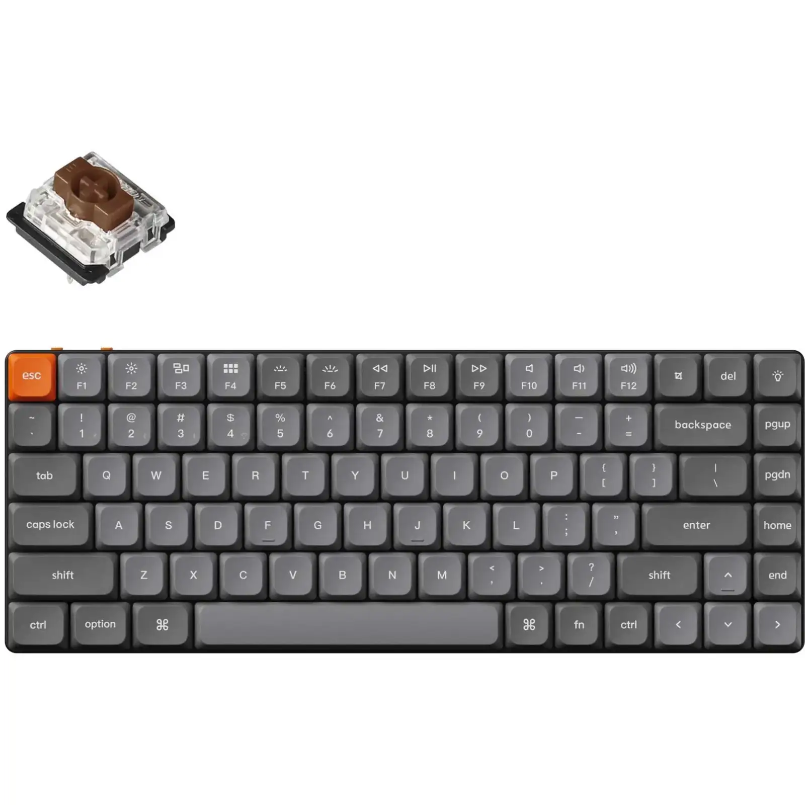 Клавиатура беспроводная Keychron K3 Max, Gateron MX 2.0 Brown, Hot-Swap, RGB UA Black (K3M-H3-UA) UA