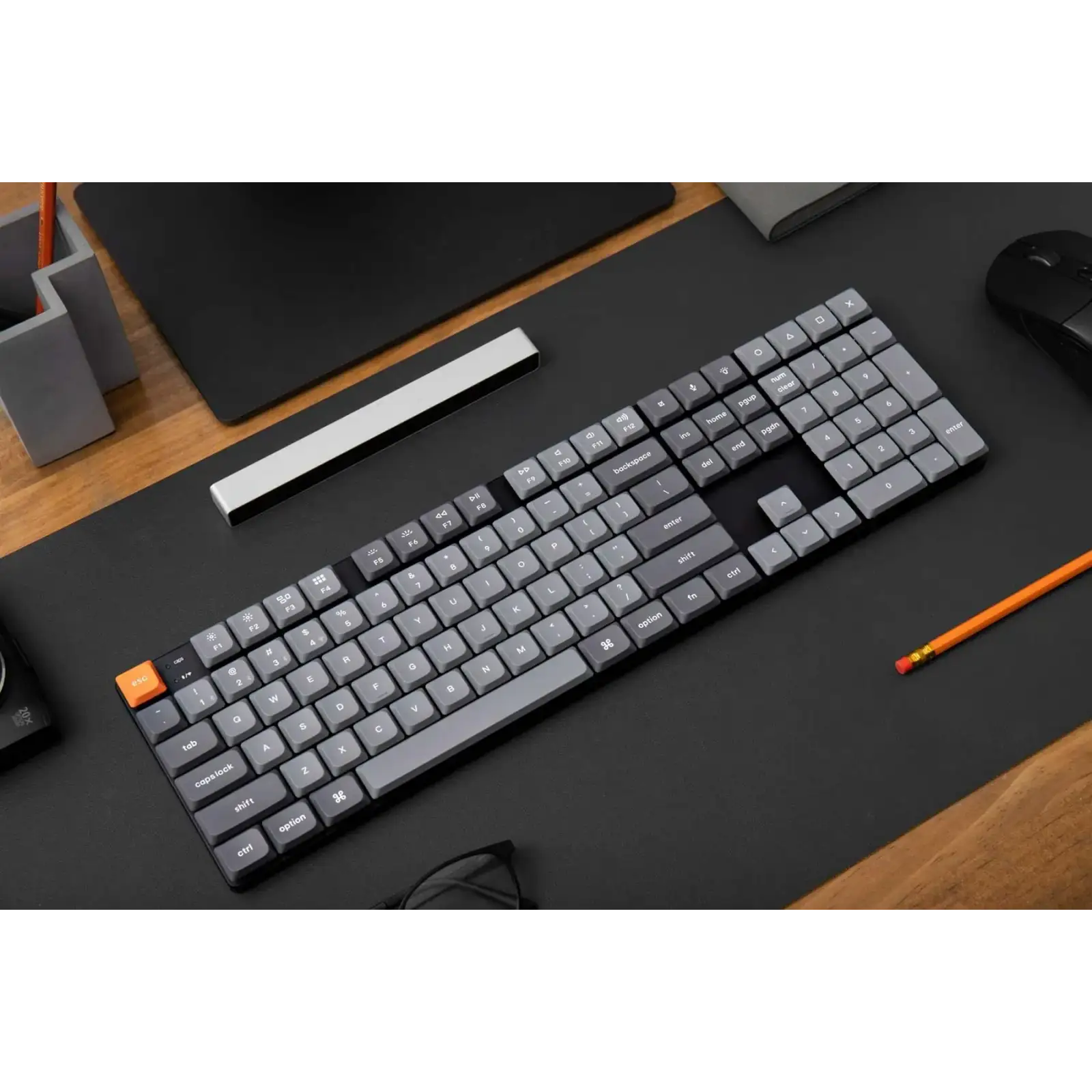 Клавиатура беспроводная Keychron K5 Max, Gateron MX 2.0 Brown, Hot-Swap, RGB UA Black (K5M-H3-UA) UA