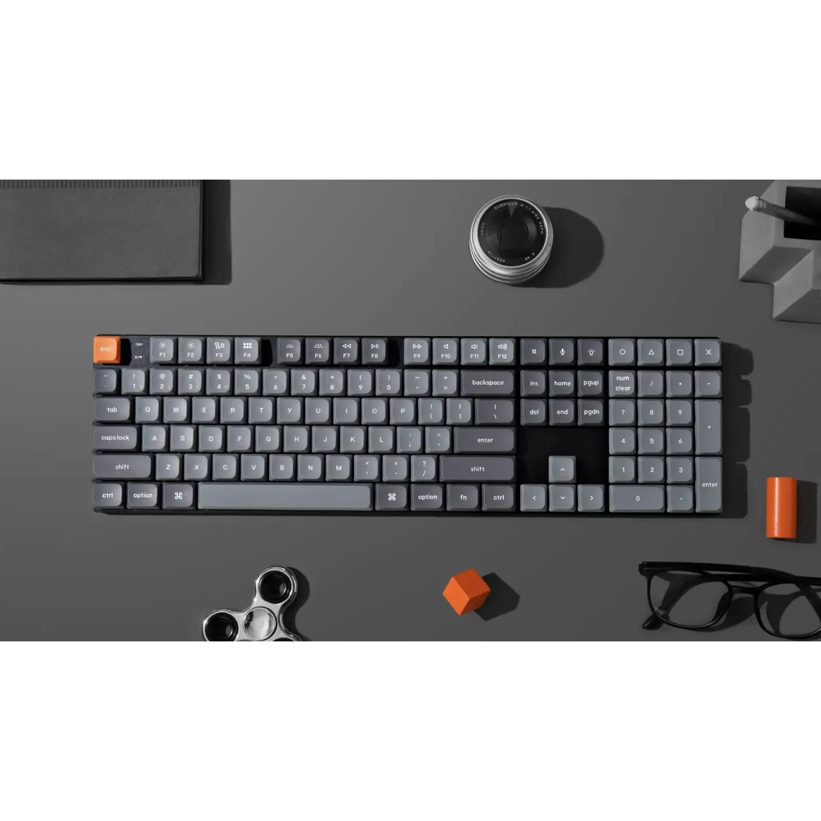 Клавиатура беспроводная Keychron K5 Max, Gateron MX 2.0 Brown, Hot-Swap, RGB UA Black (K5M-H3-UA) UA