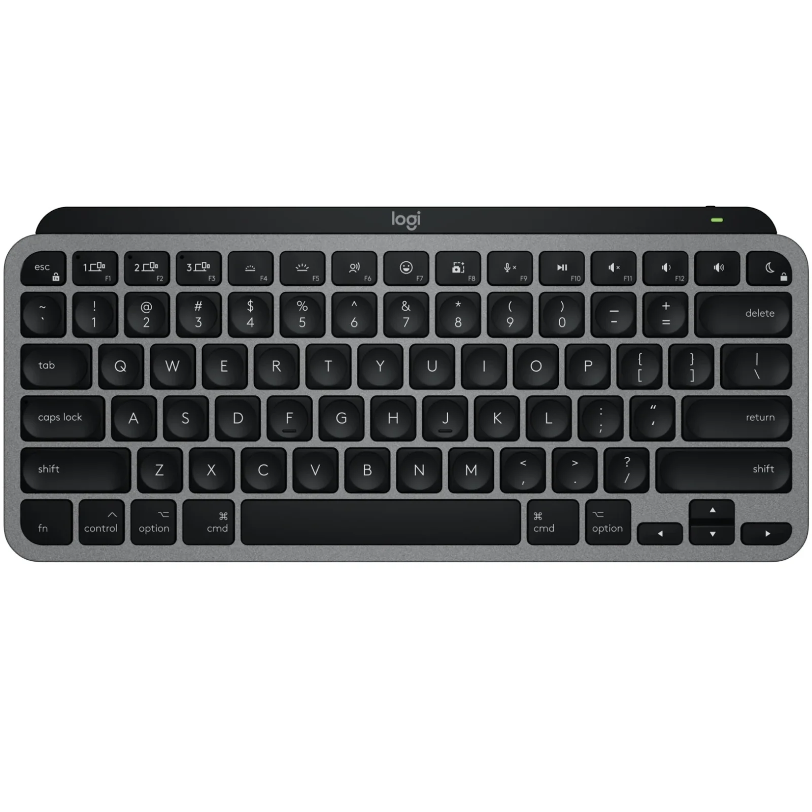 Клавиатура беспроводная Logitech MX Keys Mini for Mac Minimalist Wireless Illuminated Space Gray (920-012652) UA