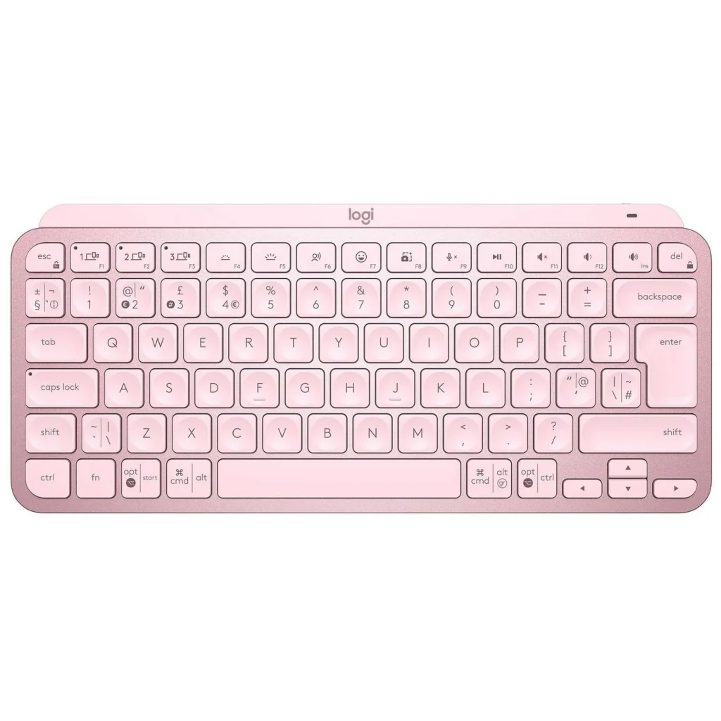 Клавіатура бездротова Logitech MX Keys Mini Wireless Illuminated UA Rose (920-010500) UA