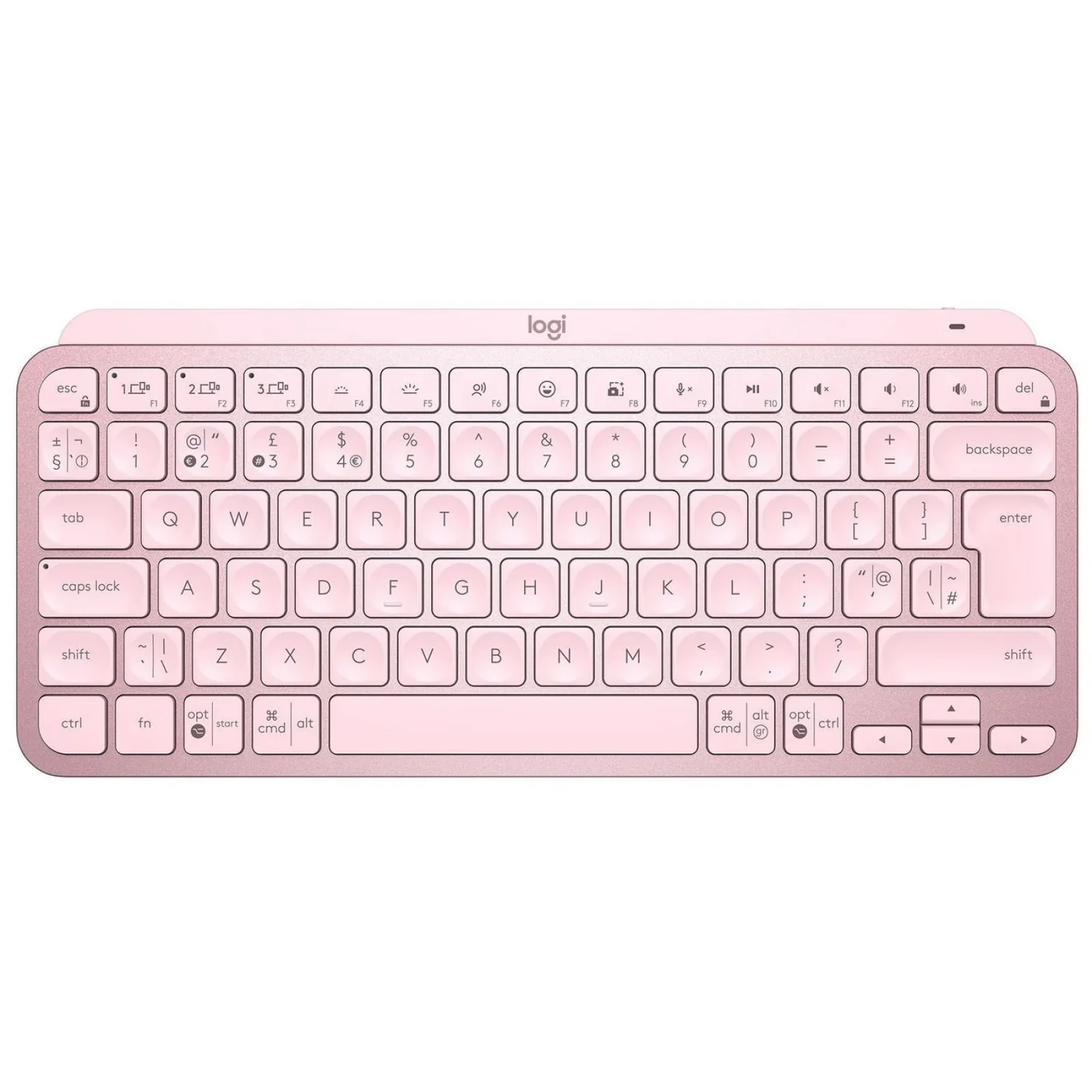 Клавиатура беспроводная Logitech MX Keys Mini Wireless Illuminated UA Rose (920-010500) UA