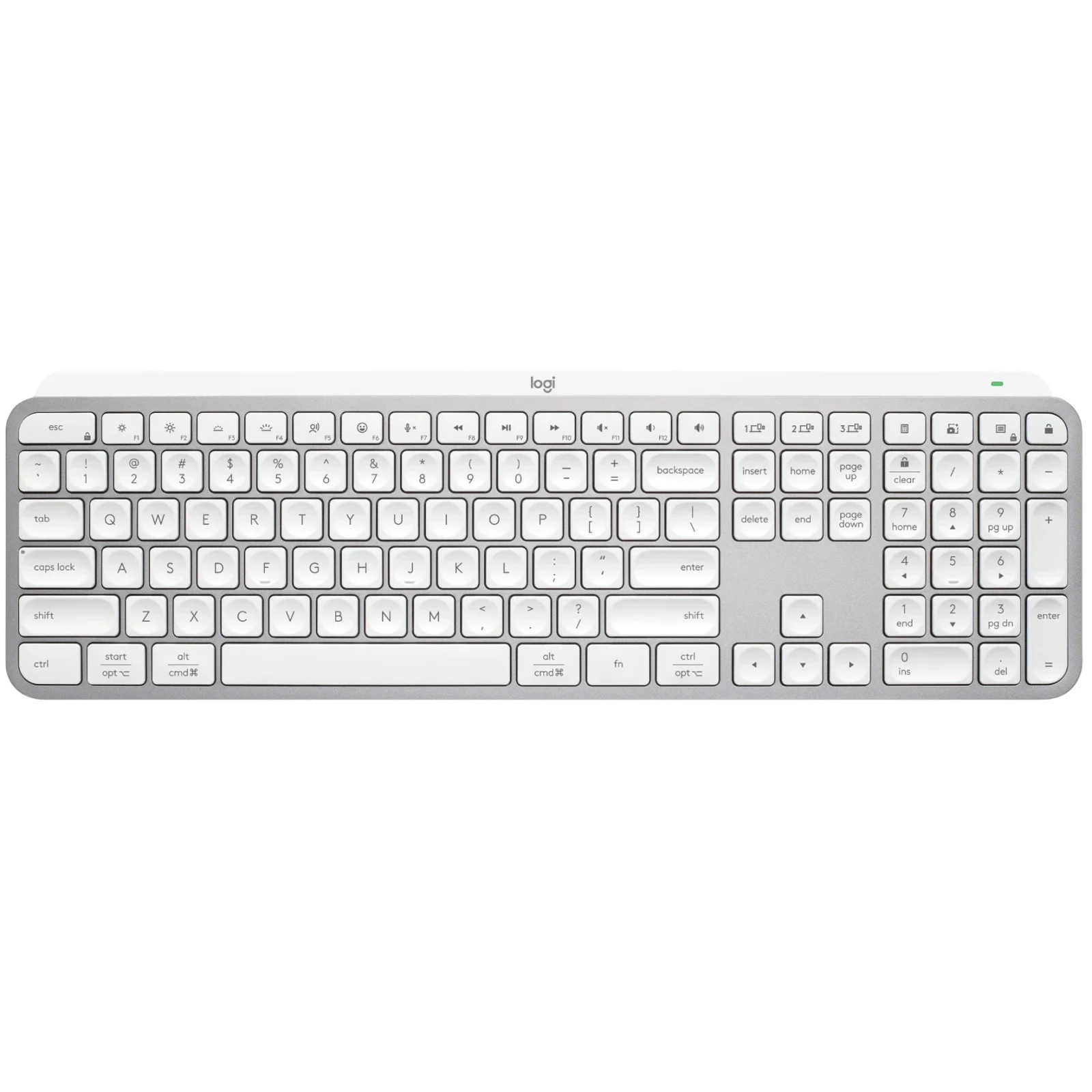 Клавиатура беспроводная Logitech MX Keys S Pale Grey (920-011588) UA