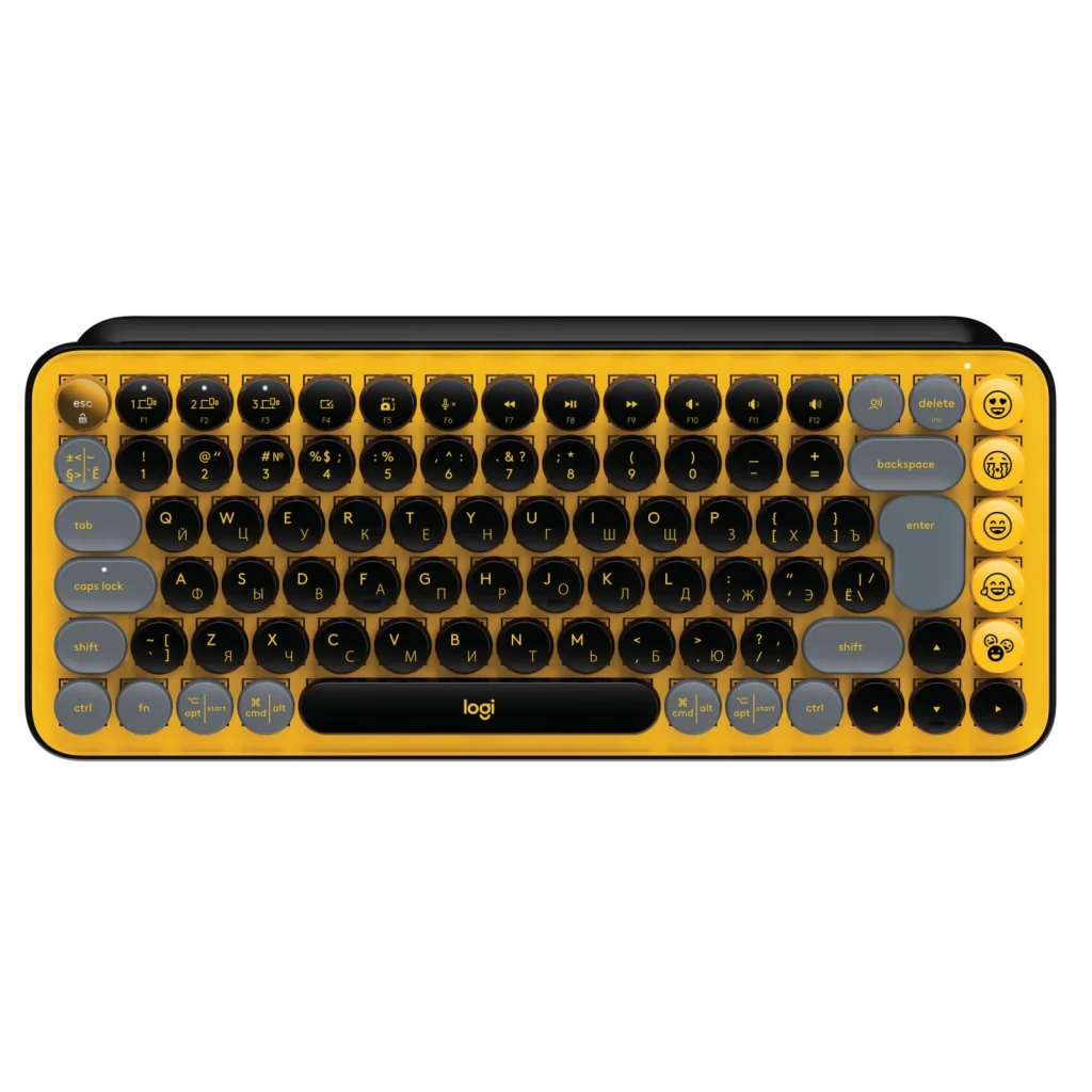 Клавиатура беспроводная Logitech Pop Wireless Blast Yellow (920-010735) UA