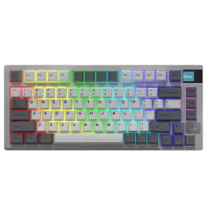 Клавіатура бездротова Motospeed Darmoshark K8 Gateron Silver Pro White-Gray (dmk8wgspro) UA