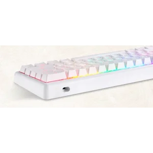 Клавиатура беспроводная Motospeed SK66 Gateron Red Hot Swap White (mtsk66wmr) UA