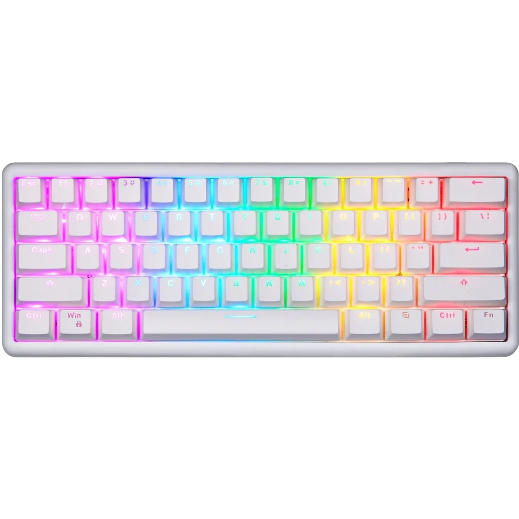 Клавиатура беспроводная Motospeed SK66 Gateron Red Hot Swap White (mtsk66wmr) UA