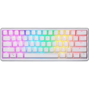 Клавиатура беспроводная Motospeed SK66 Gateron Red Hot Swap White (mtsk66wmr) UA