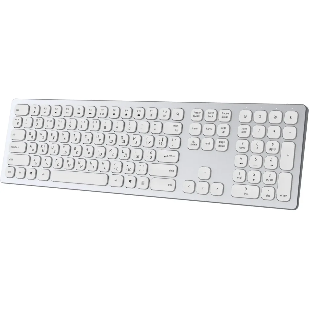 Клавіатура бездротова OfficePro SK1550W White UA