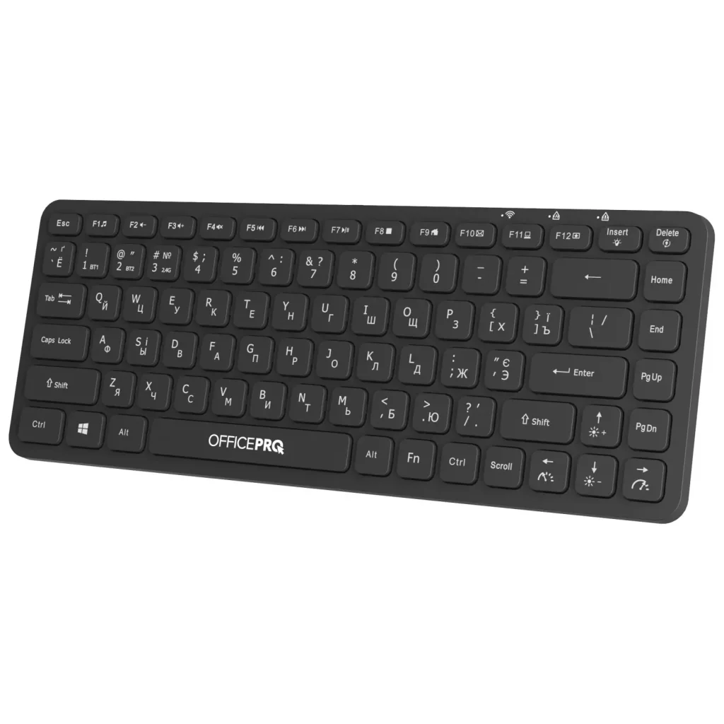 Клавіатура бездротова OfficePro SK790B Bluetooth Black UA
