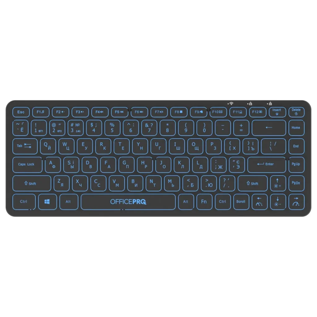 Клавіатура бездротова OfficePro SK790B Bluetooth Black UA